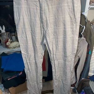 Quiksilver Gray Plaid Chinos